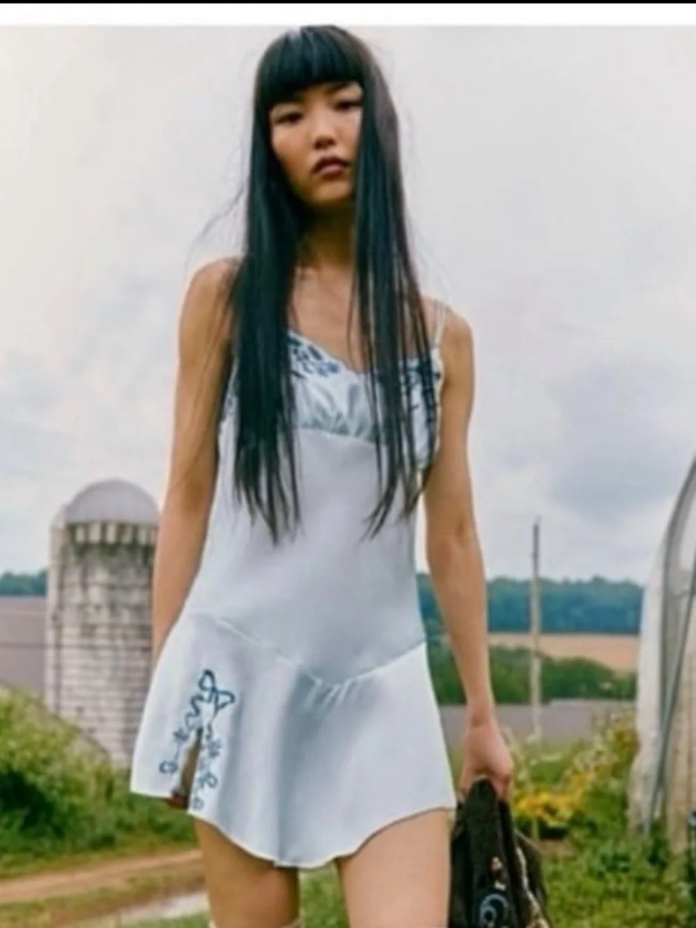🚩NwTs-$90 FREE PEOPLE Morning Kiss Slip Dress M *Gorgeous Embroidered Dress